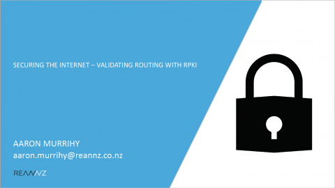 Presentation slide, Securing the internet - validating routing with RPKI